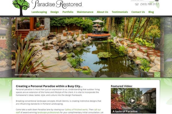 Paradise Restored Website