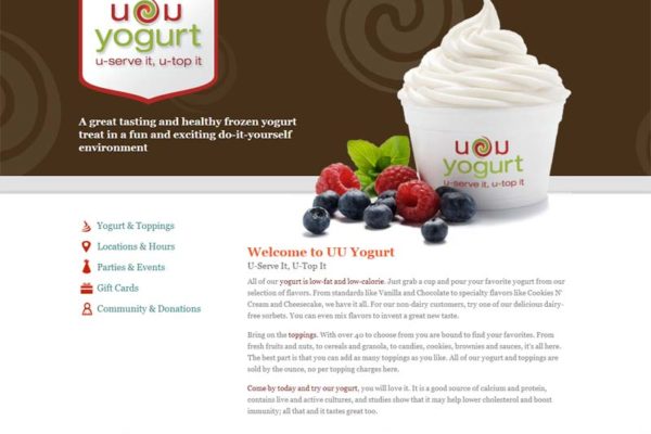 UU Yogurt Website